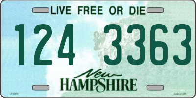 NH license plate 1243363