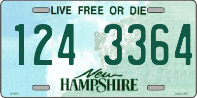 NH license plate 1243364