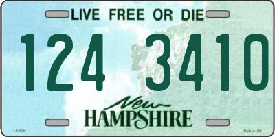 NH license plate 1243410