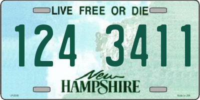 NH license plate 1243411