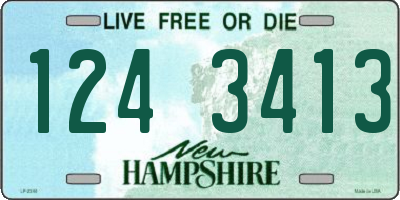 NH license plate 1243413