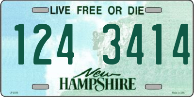 NH license plate 1243414