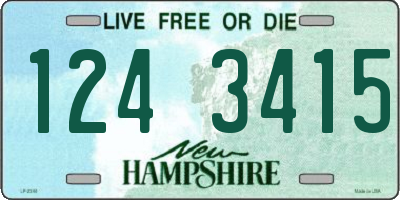 NH license plate 1243415