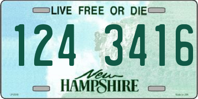 NH license plate 1243416