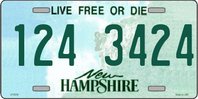 NH license plate 1243424