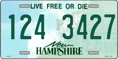 NH license plate 1243427