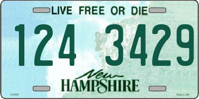 NH license plate 1243429