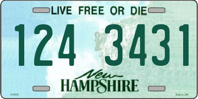 NH license plate 1243431