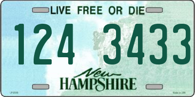 NH license plate 1243433