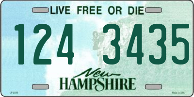 NH license plate 1243435