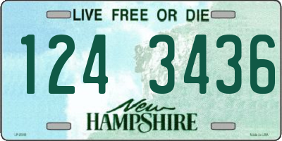 NH license plate 1243436