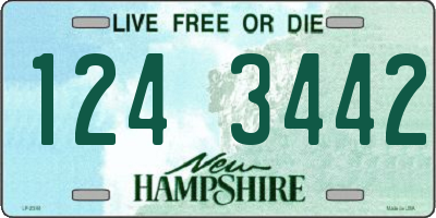 NH license plate 1243442
