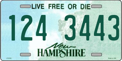 NH license plate 1243443