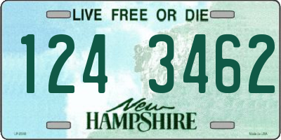 NH license plate 1243462
