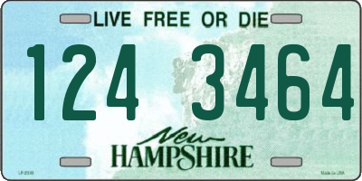 NH license plate 1243464