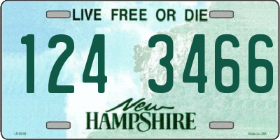 NH license plate 1243466