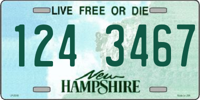 NH license plate 1243467