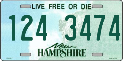 NH license plate 1243474