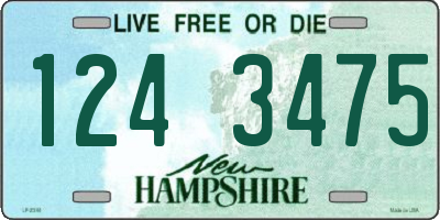NH license plate 1243475