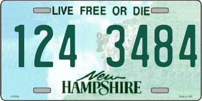 NH license plate 1243484