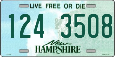 NH license plate 1243508