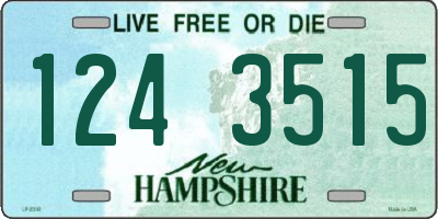 NH license plate 1243515