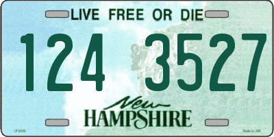 NH license plate 1243527