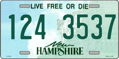 NH license plate 1243537