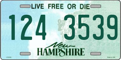 NH license plate 1243539