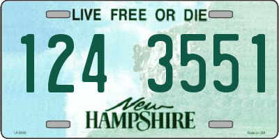 NH license plate 1243551