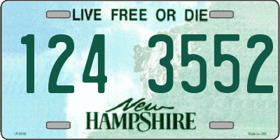 NH license plate 1243552