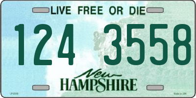 NH license plate 1243558