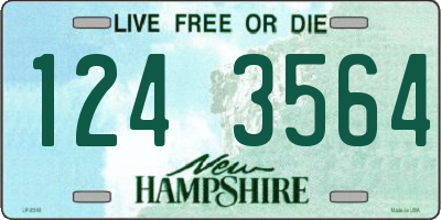 NH license plate 1243564