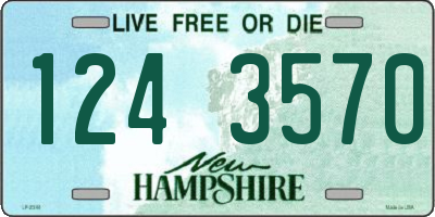 NH license plate 1243570
