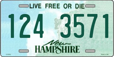 NH license plate 1243571