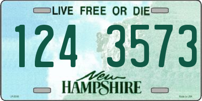 NH license plate 1243573
