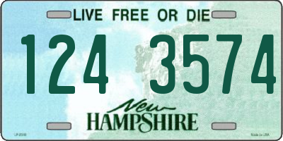 NH license plate 1243574