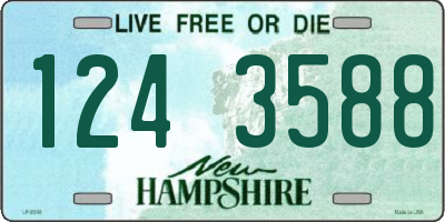 NH license plate 1243588