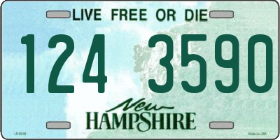 NH license plate 1243590