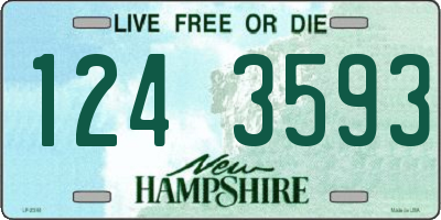 NH license plate 1243593