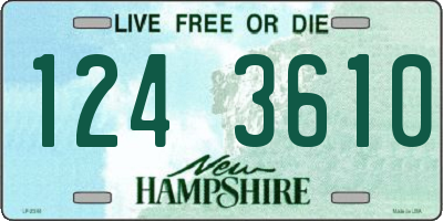 NH license plate 1243610