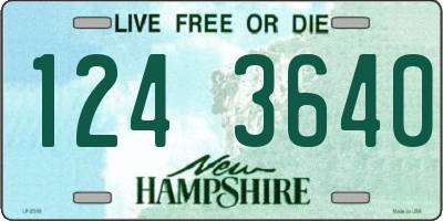 NH license plate 1243640