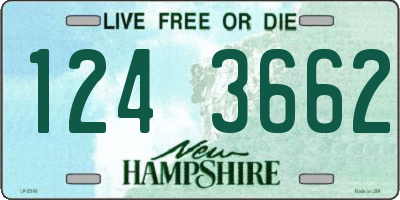 NH license plate 1243662