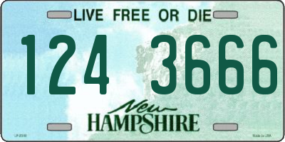 NH license plate 1243666