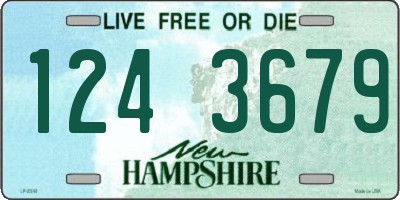 NH license plate 1243679