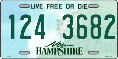 NH license plate 1243682