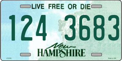 NH license plate 1243683