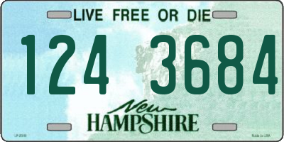 NH license plate 1243684