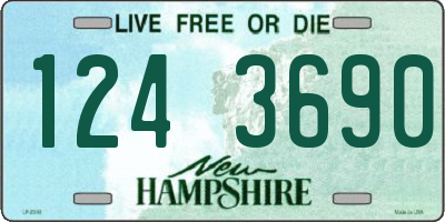 NH license plate 1243690