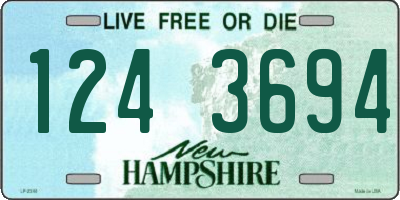 NH license plate 1243694